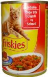Friskies Adult S���r Etli Ci�er ve Sebzeli Yeti�kin Kedi Konserve Mamas� 400 gr